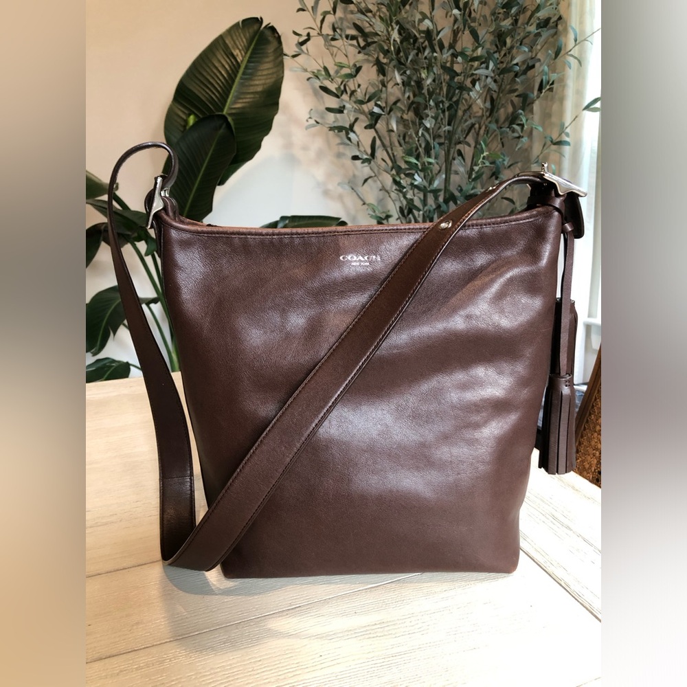Coach Brown Leather Crossbody Bag